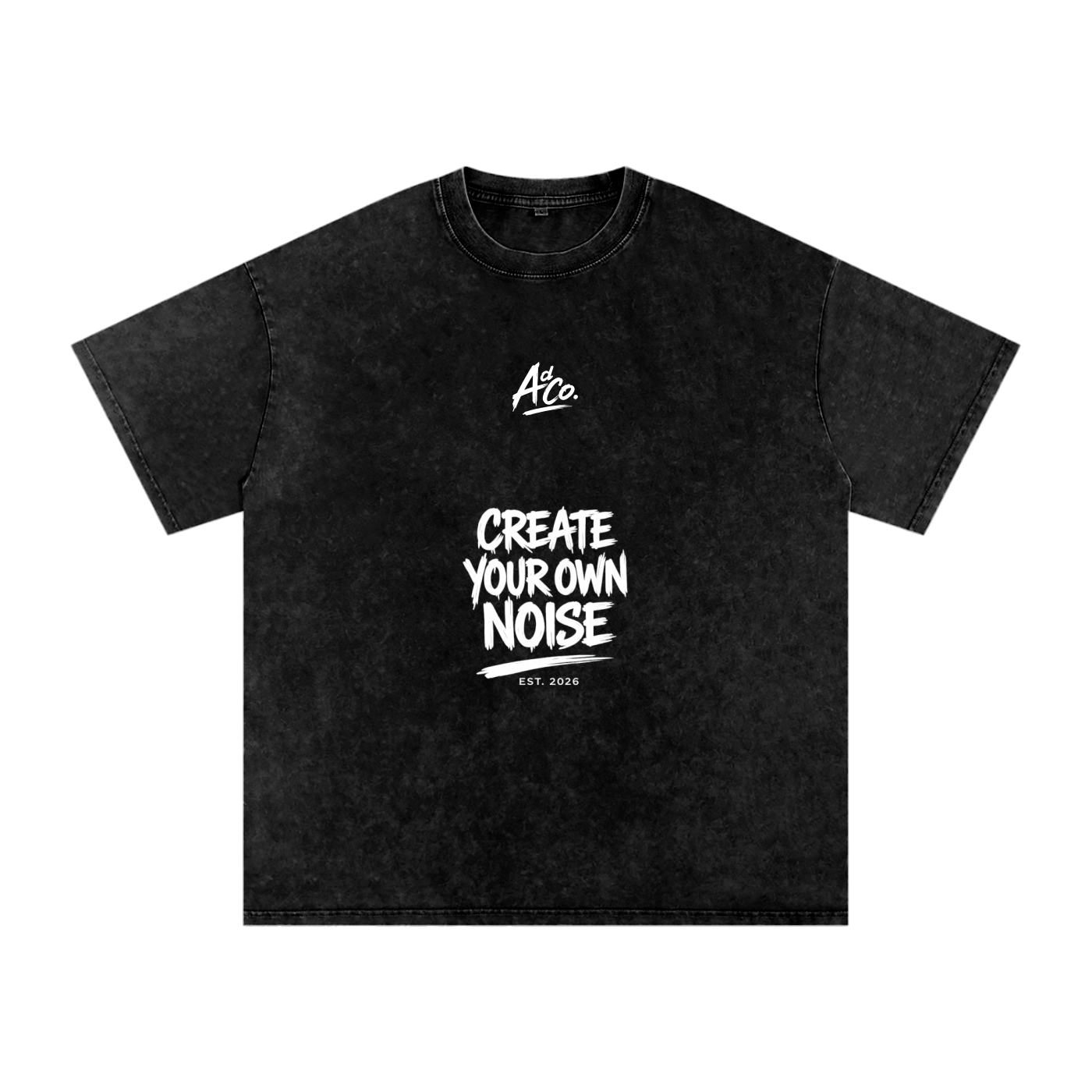 Snow Washed Oversized Cotton T-Shirt | Unisex